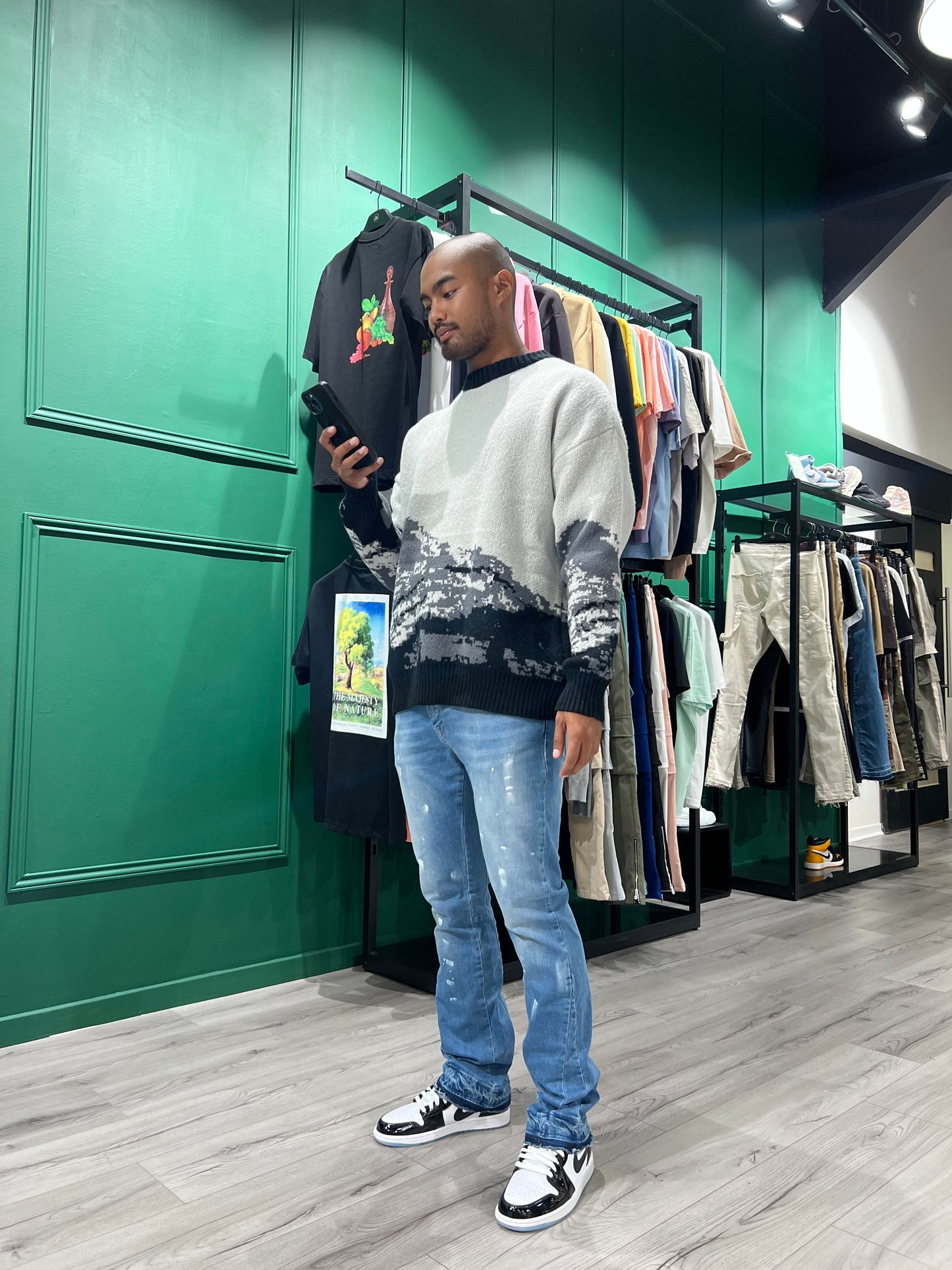 PULL MONTAIGNE - NOIR - HB STORE