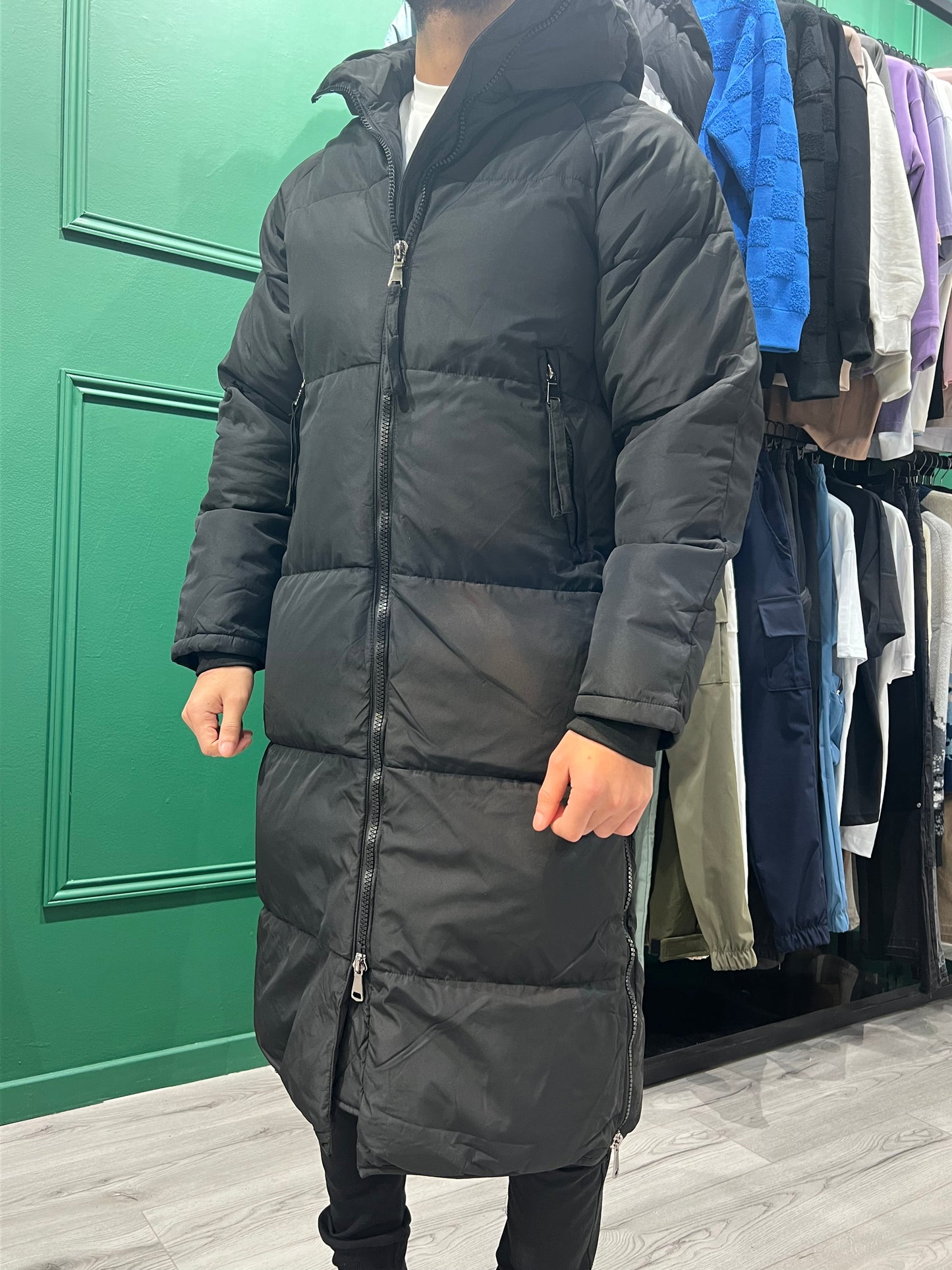 DOUDOUNE LONGUE - NOIR