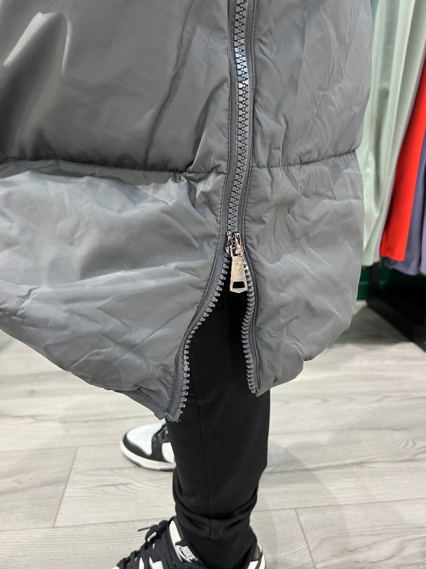 DOUDOUNE LONGUE - GRIS