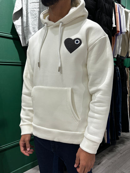 SWEAT TINDER - BLANC/NOIR