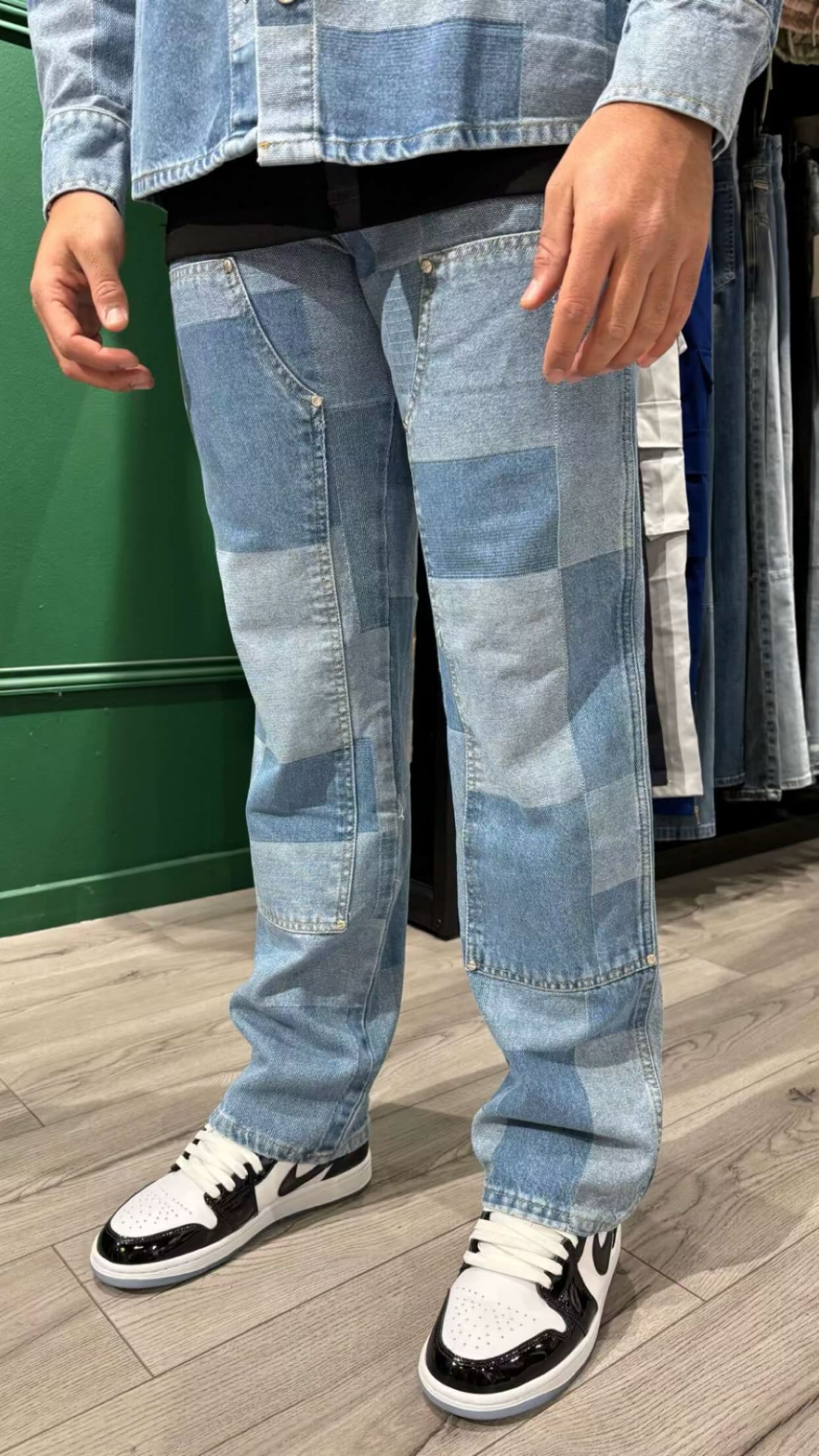 ENSEMBLE DAMIER - BLUE - HB STORE