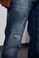 Cargar imagen en el visor de la galería, JEAN ZIPPÉ - BLEU FONCÉ - HB STORE
