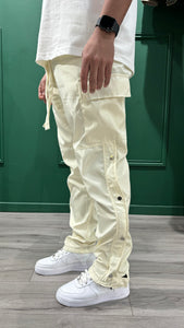 CARGO MULTI BOUTON - BLANC