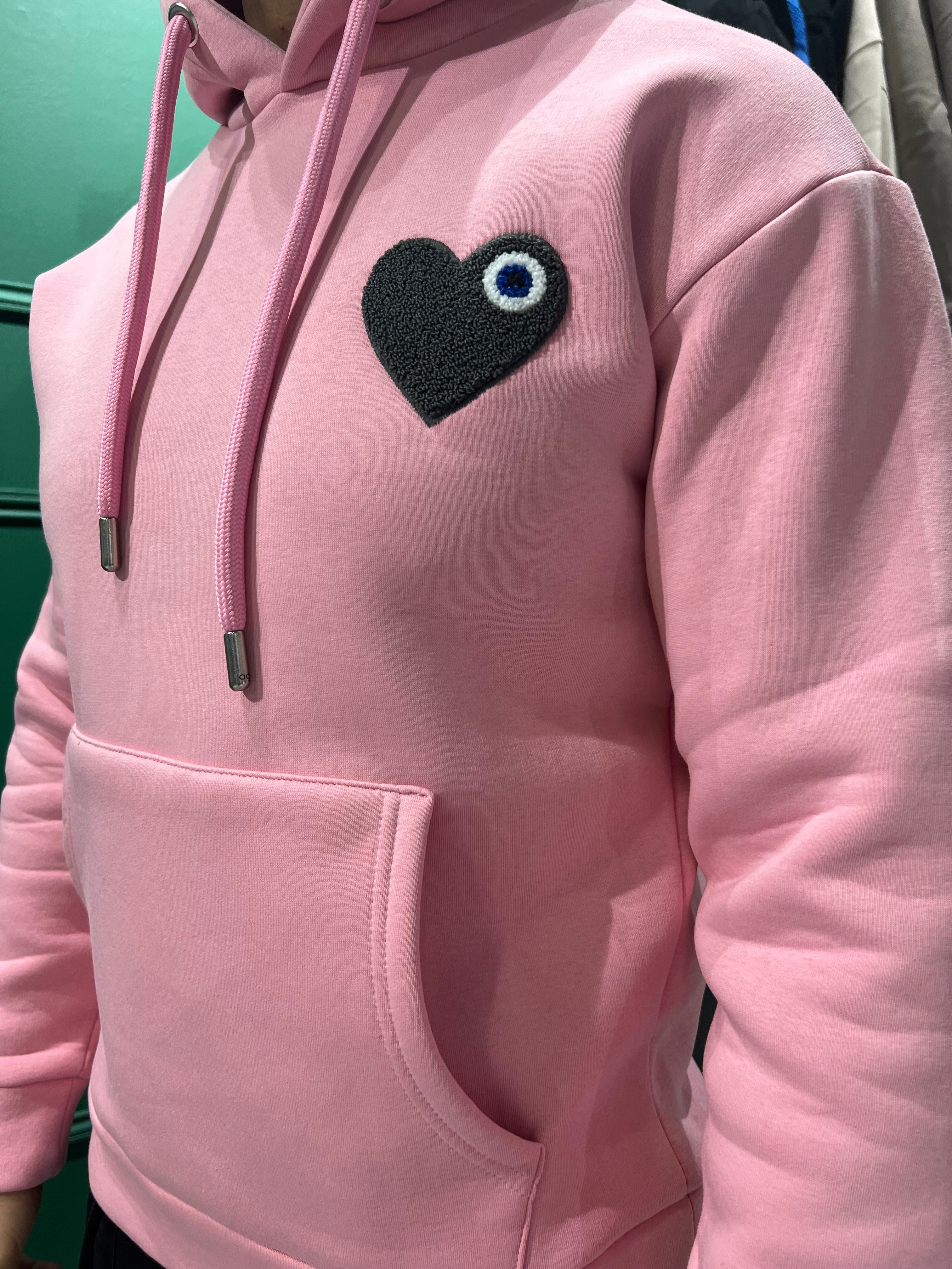 SWEAT TINDER - ROSE / NOIR - HB STORE