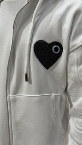 VESTE TINDER - WHITE/ANTRA