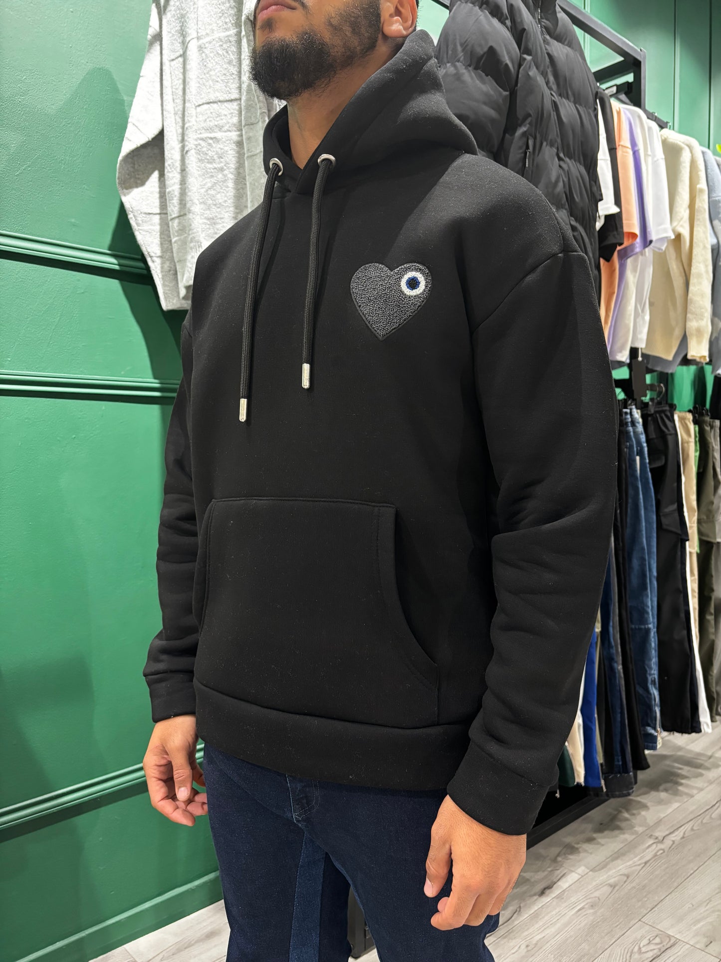 SWEAT TINDER - NOIR/ANTHRA