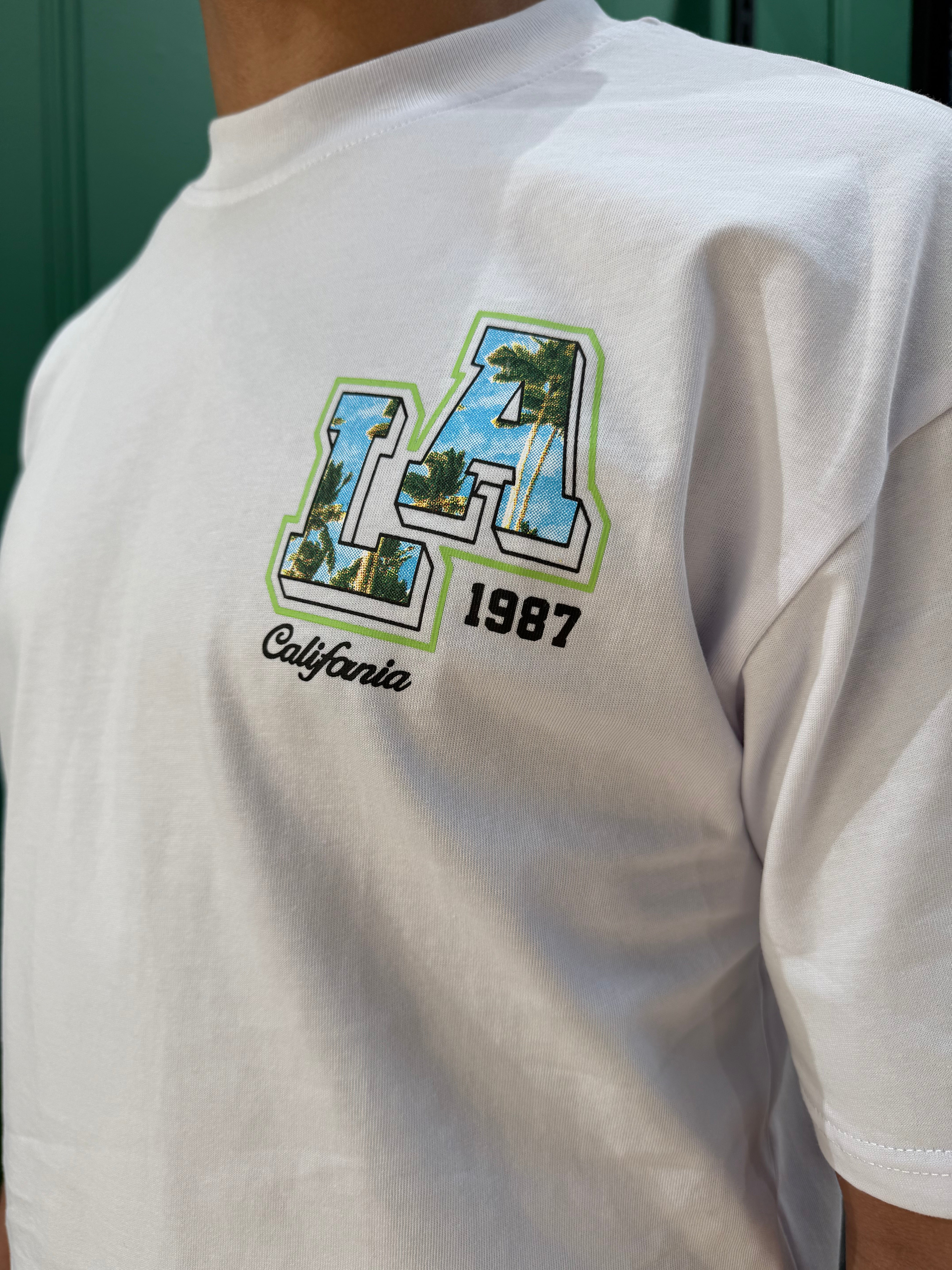 T-SHIRT L.A - BLANC