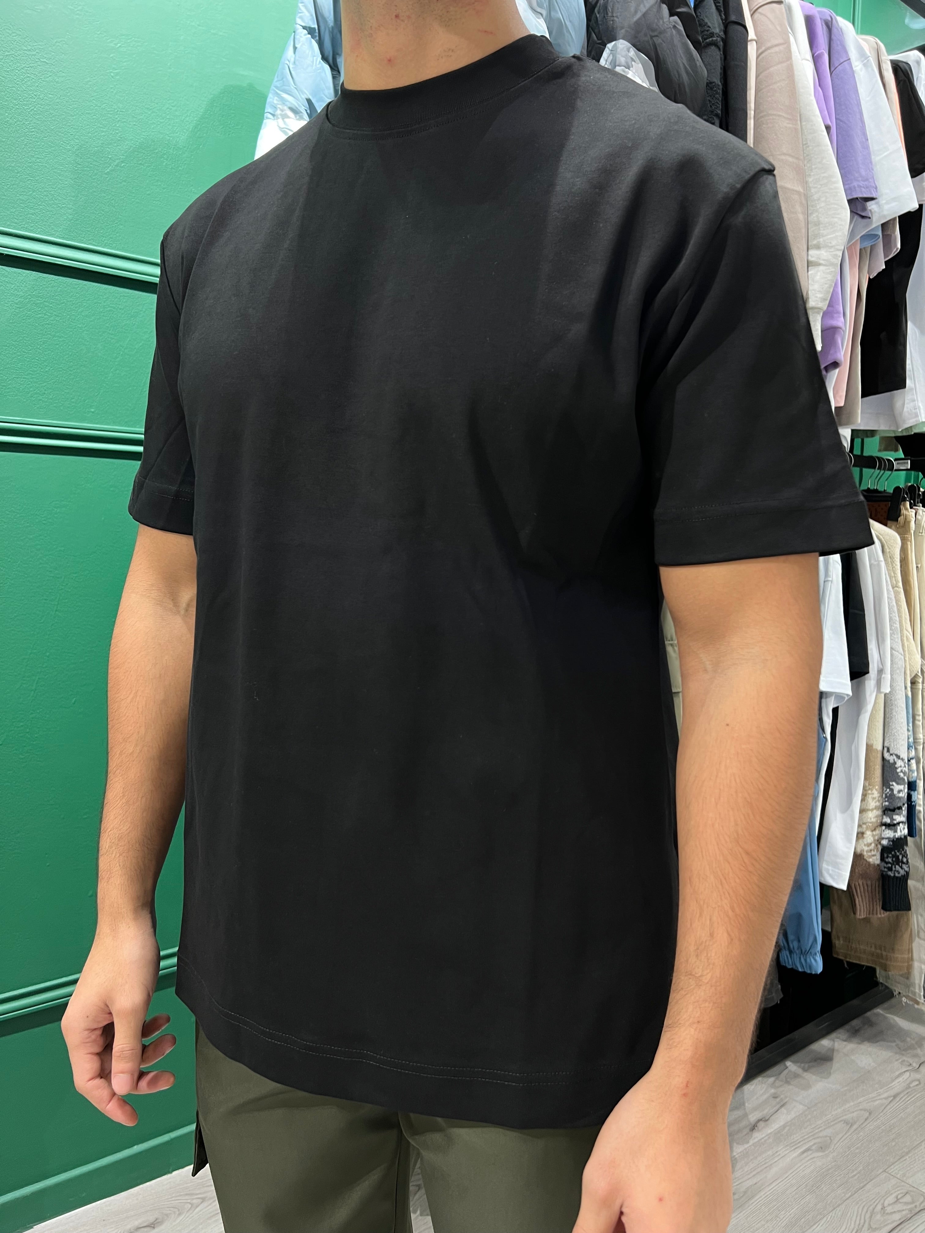 T - SHIRT UNIE - NOIR - HB STORE