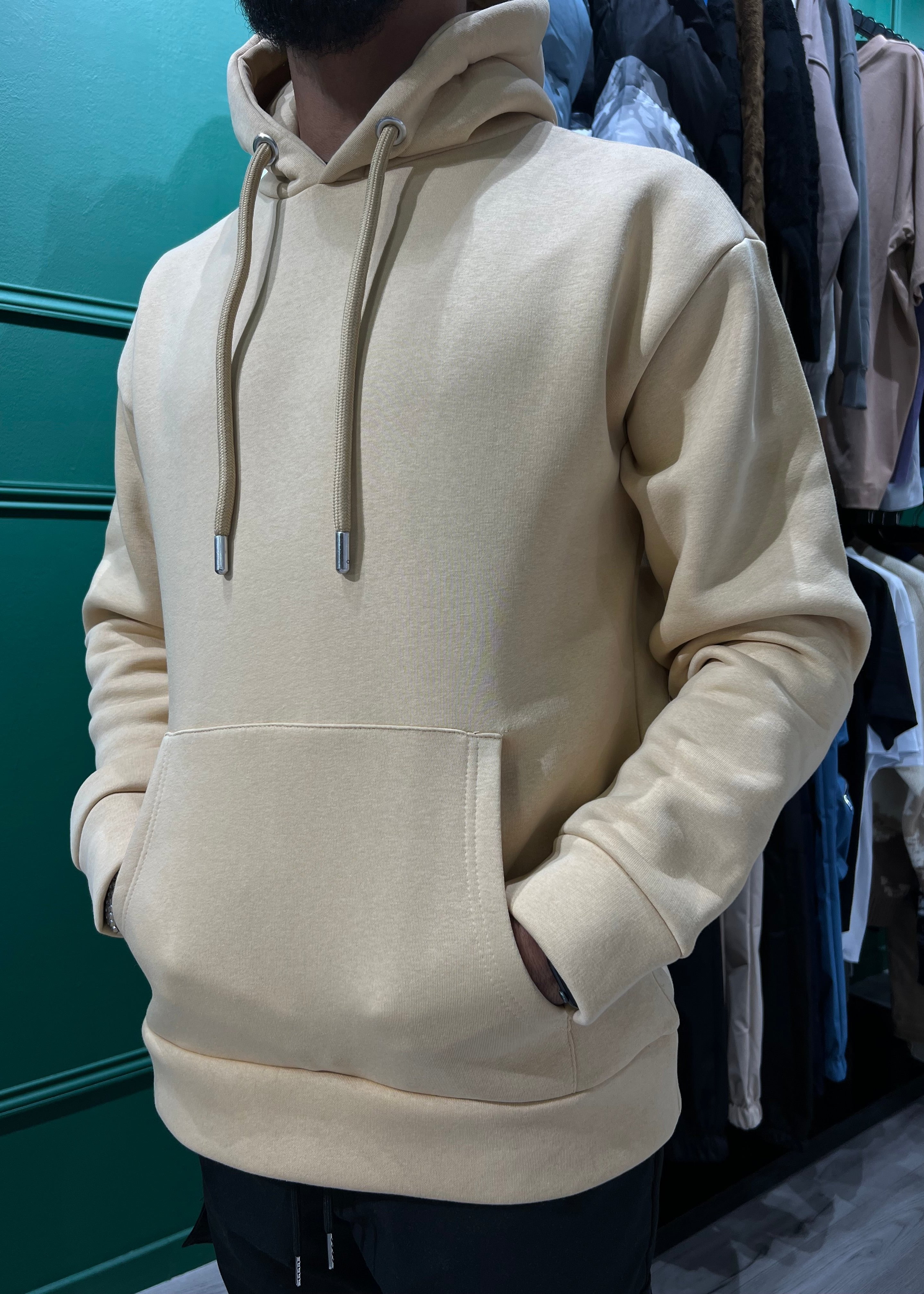 SWEAT UNIE - BEIGE - HB STORE