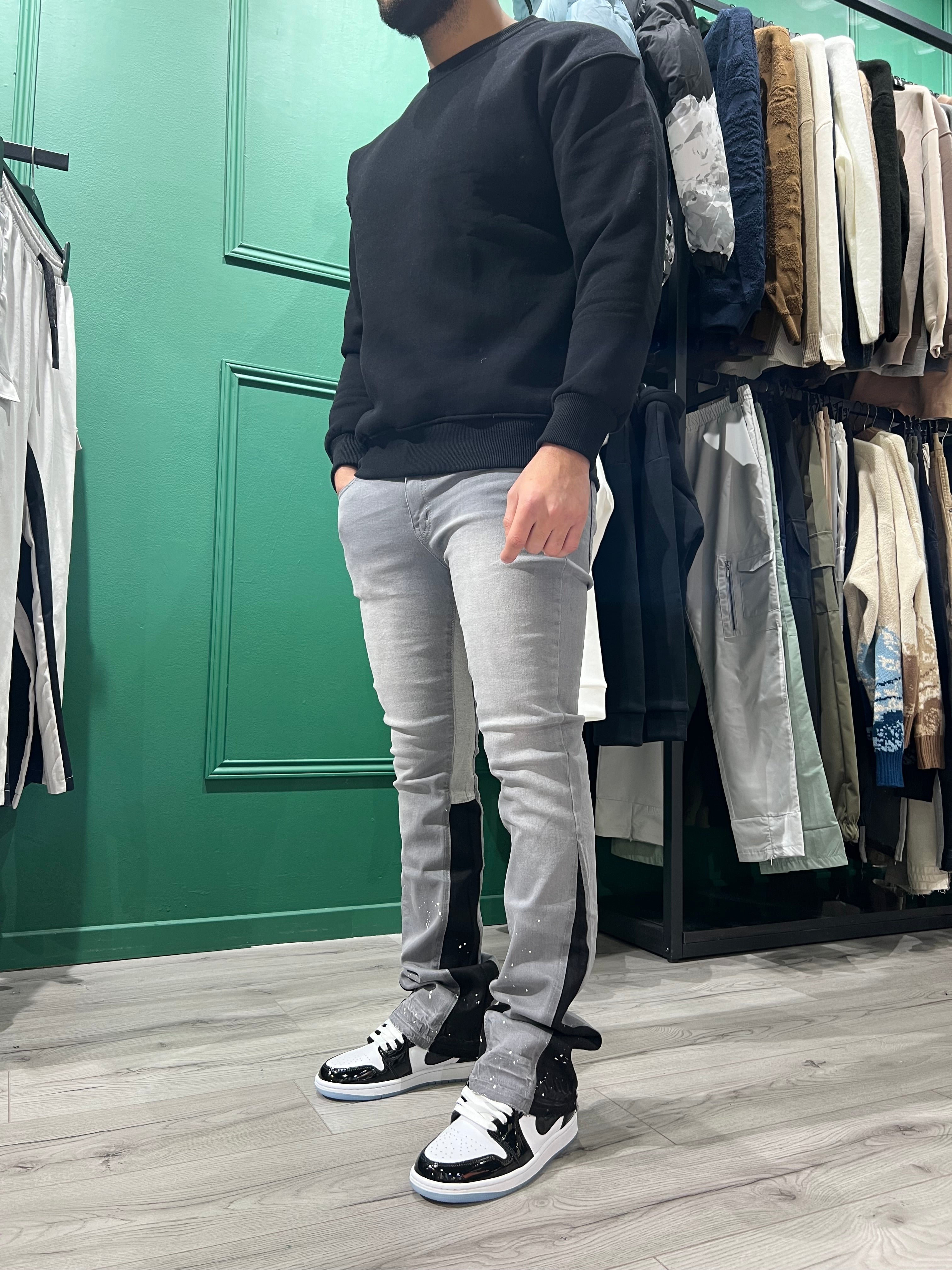 JEAN LONDON - GREY/BLACK - HB STORE
