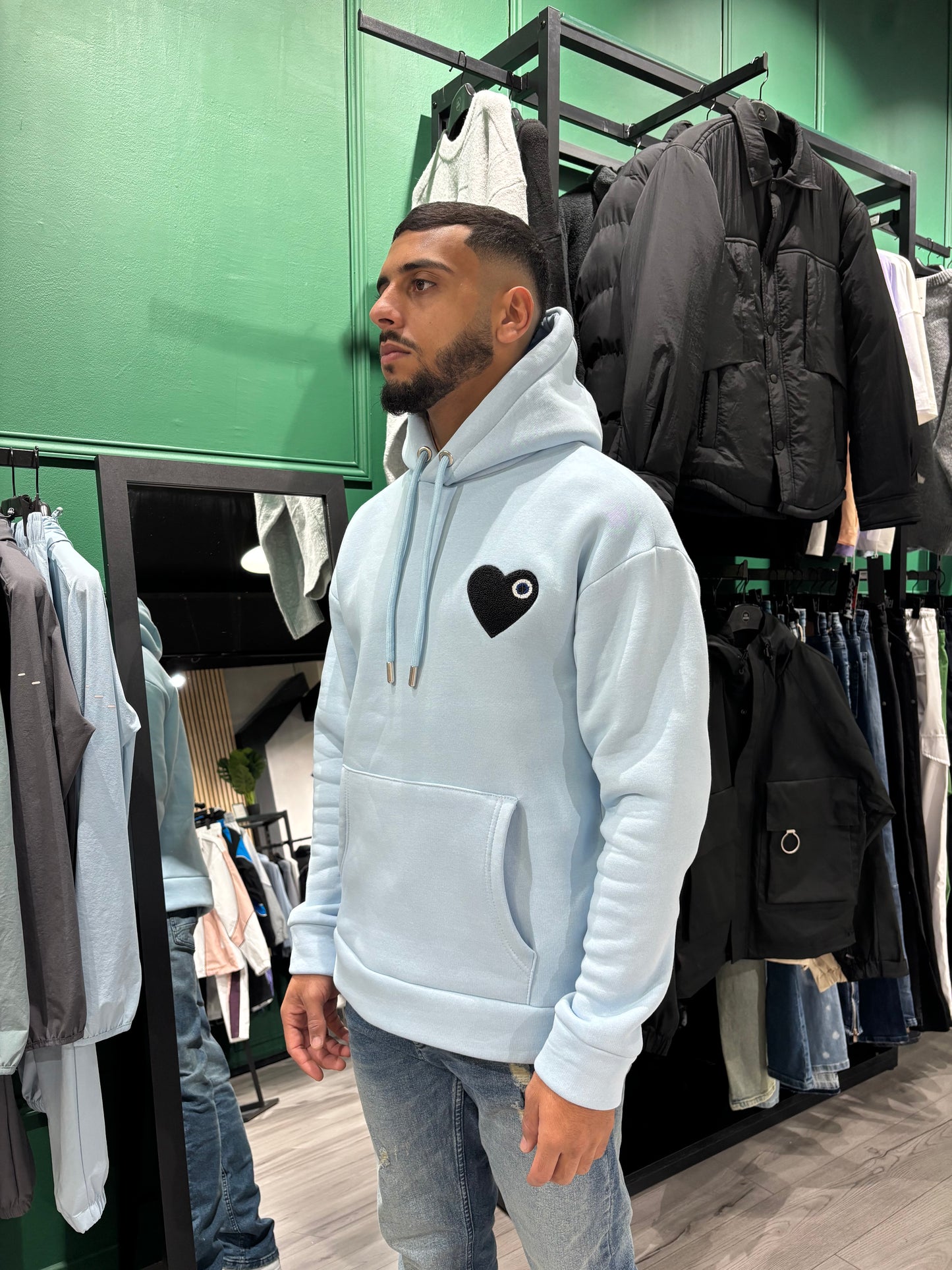 SWEAT TINDER -BLEU/NOIR