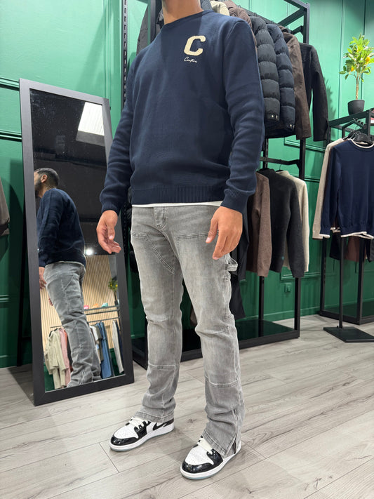 JEAN  FLARE LOCK - GREY