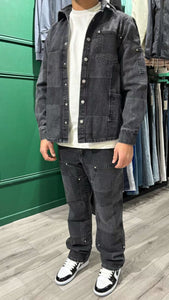 ENSEMBLE DAMIER - BLACK - HB STORE
