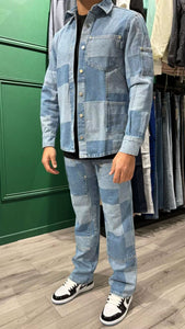 ENSEMBLE DAMIER - BLUE - HB STORE