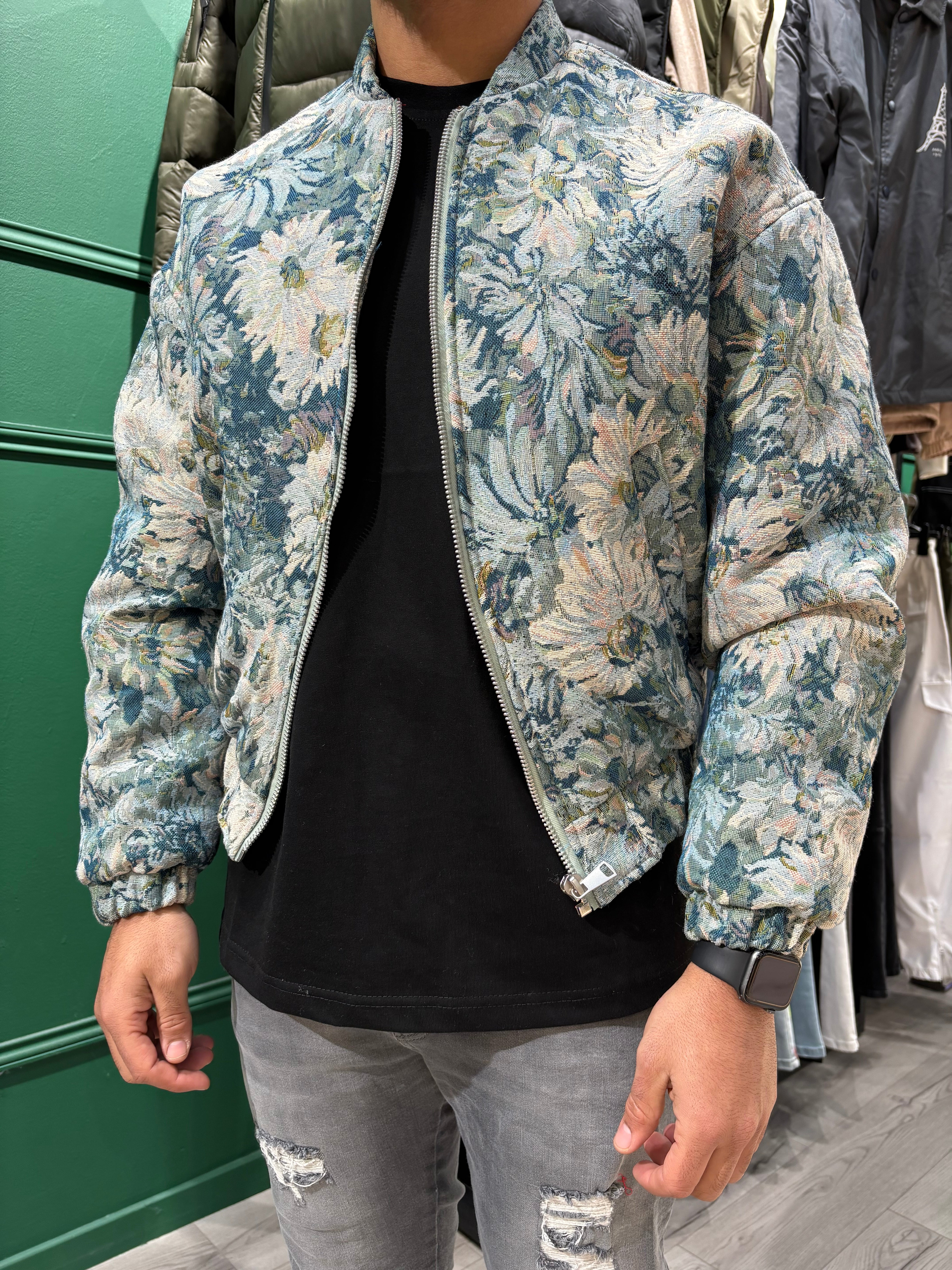 JACKET - Jacquard Florale - HB STORE