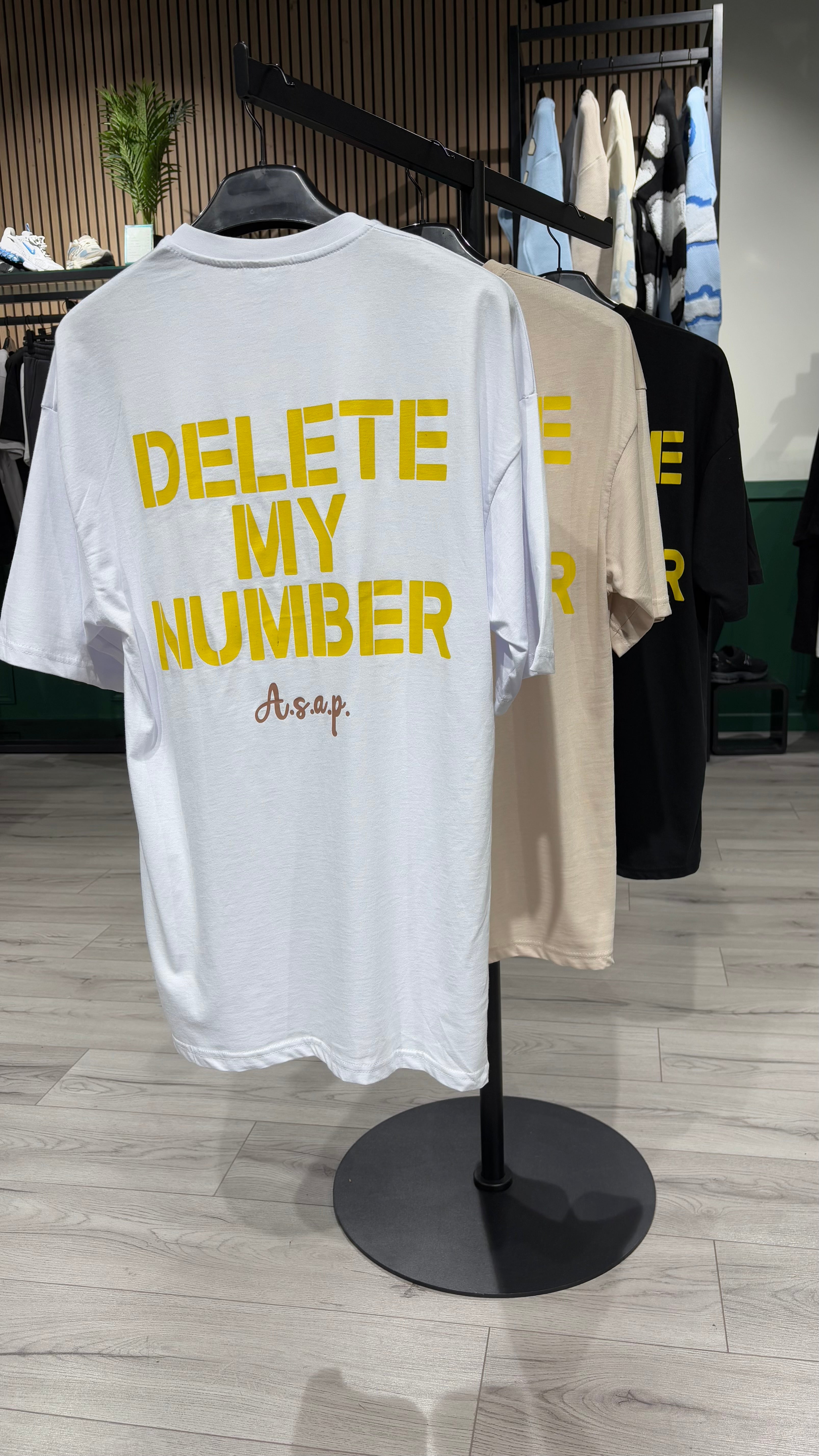 T - SHIRT - DELET NUMBER - HB STORE