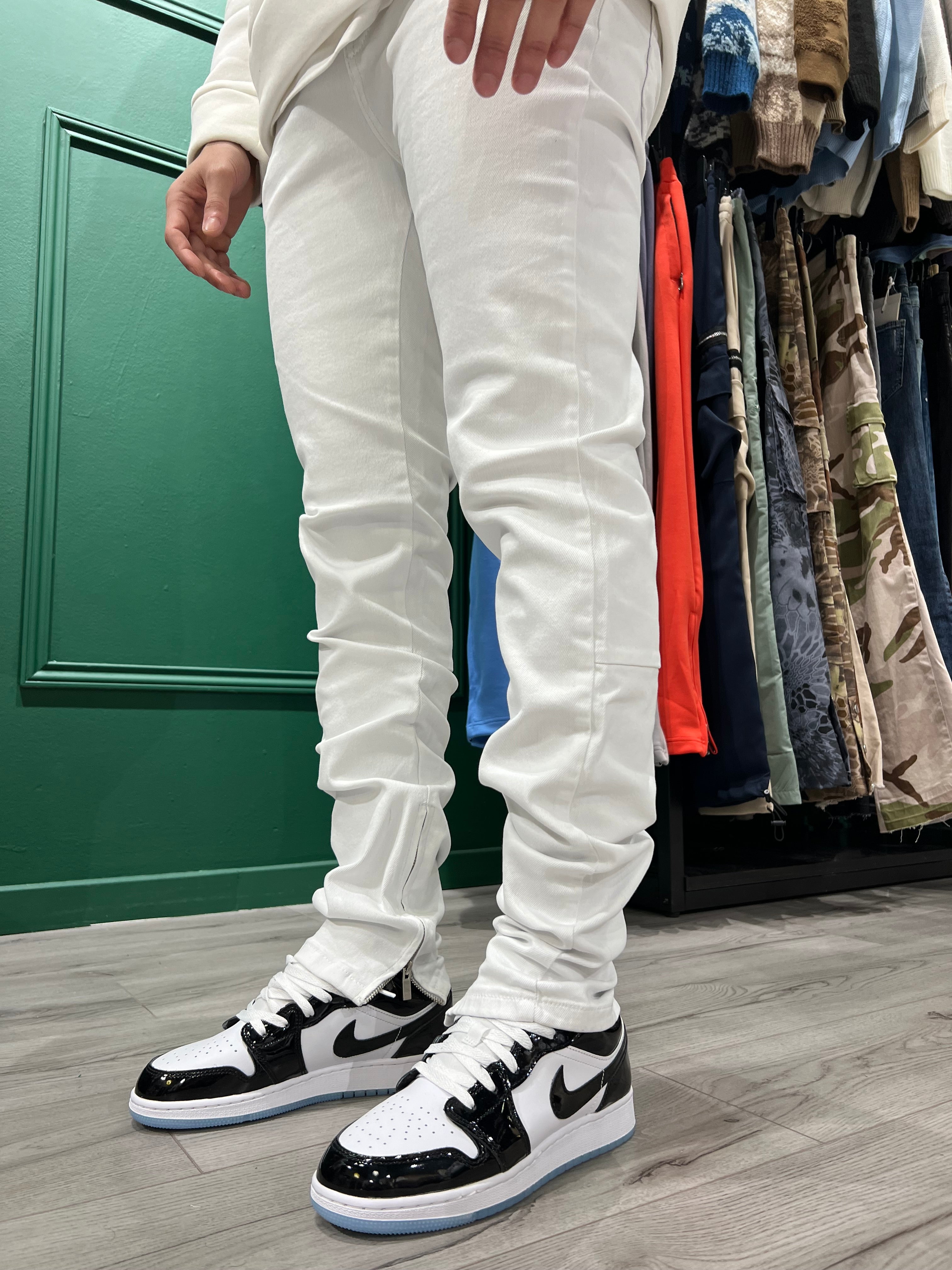 JEAN ZIPPÉ - WHITE - HB STORE