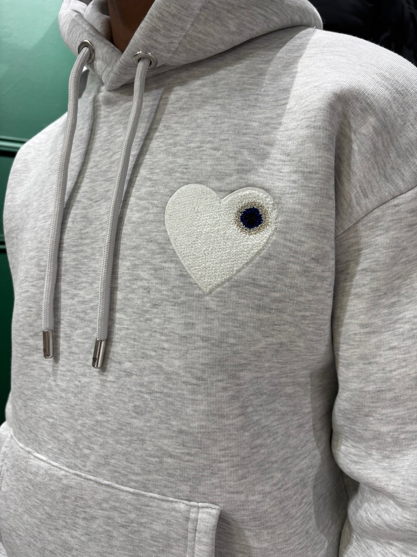 SWEAT TINDER - GRIS CLAIR/BLANC