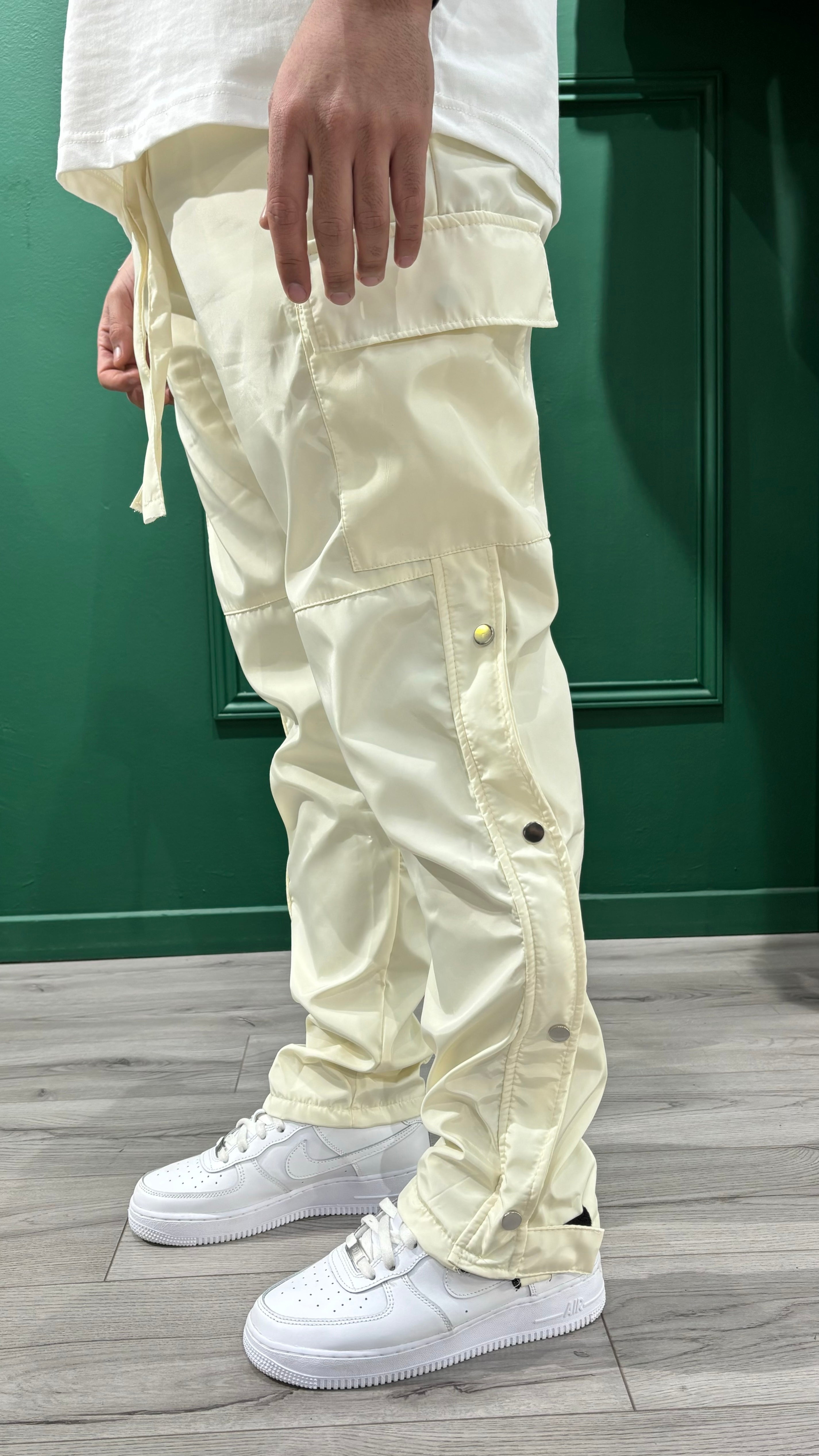 CARGO MULTI BOUTON - BLANC