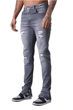 Load image into Gallery viewer, JEAN ZIPPÉ - GREYB - HB STORE
